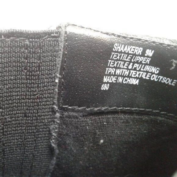 Madden Girl Shaakerr Chelsea Ankle Boots Chunk Heel Black Suede-Look Size 9M - Picture 11 of 14